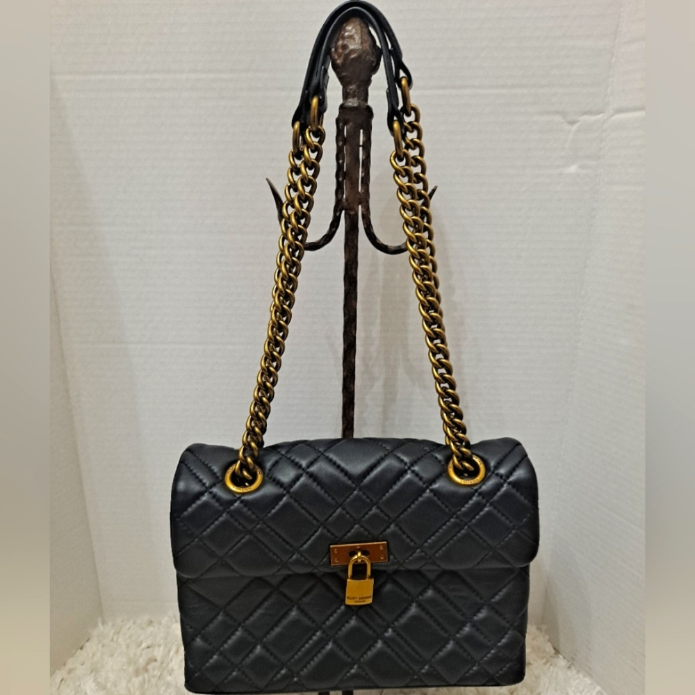 Kurt Geiger Brixton Satchel Crossbody Medium Quilted leather